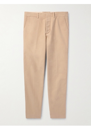 TOM FORD - Straight-Leg Cotton-Blend Moleskin Trousers - Men - Neutrals - UK/US 30