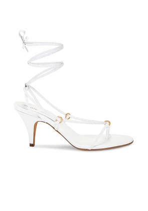 KHAITE Marion Strappy Sandal in Optic White - White. Size 39.5 (also in ).