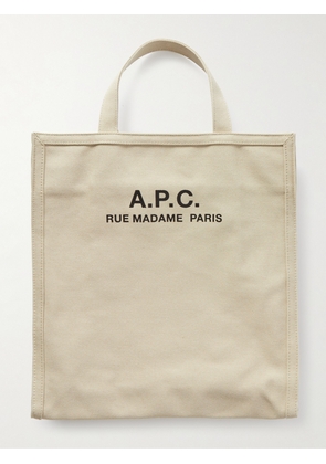 A.P.C. - Recuperation Logo-Print Cotton-Canvas Tote - Men - White