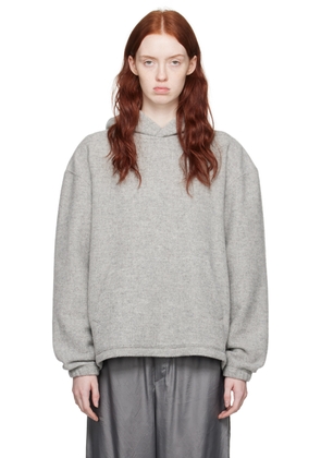 Rier Gray Brushed Hoodie