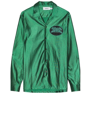 Norwood Dazzle Lounge Shirt in Green - Dark Green. Size S (also in XL/1X).