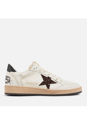 Golden Goose Women's Ball Star Leather and Canvas Trainers - UK 7