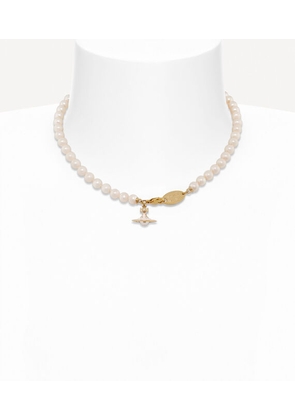 Vivienne Westwood Simonetta Pearl Necklace Gold-creamrose-pearl-light-lavender-enamel Gold-creamrose-pearl-light-lavender-enamel Women