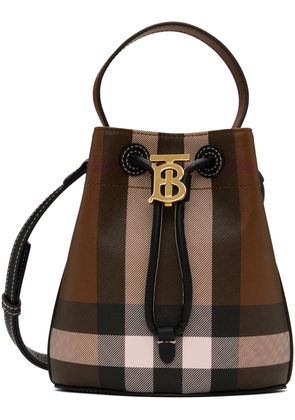 Burberry Brown Mini 'TB' Bucket Bag