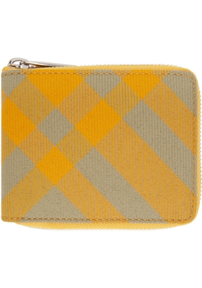 Burberry Yellow Check Wallet