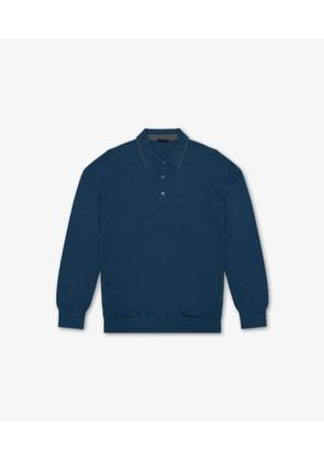 Larusmiani Long Sleeve Polo Shirt Sweater