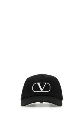 Valentino Garavani Black Cotton Baseball Cap