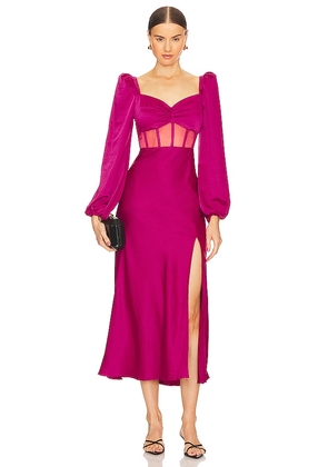 ASTR the Label Gianna Dress in Fuchsia. Size XL.
