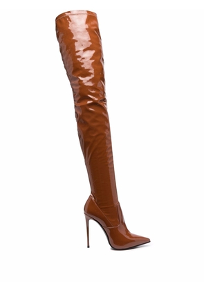 Le Silla Eva thigh-high stiletto boots - Brown