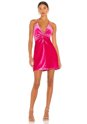 MORE TO COME Kimmie Mini Dress in Fuchsia. Size XS.