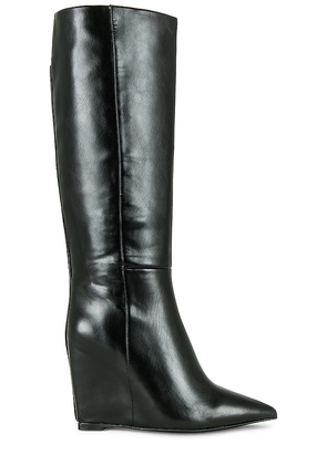 Jeffrey Campbell Katerina Wedge Boot in Black. Size 8.5, 9.5.