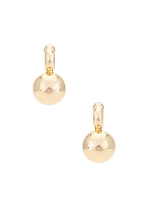 Jenny Bird Lyra Earrings in Metallic Gold.