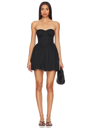 MORE TO COME Flynn Mini Dress in Black. Size S.