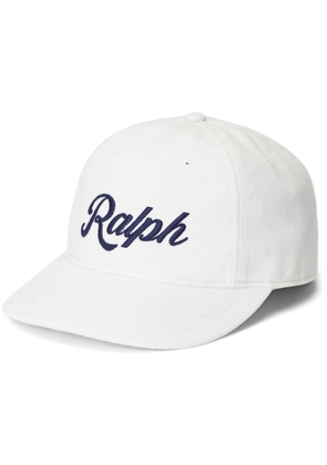 Polo Ralph Lauren logo-appliqué cotton ball cap - White
