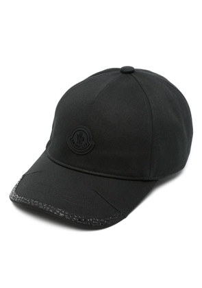 Moncler logo-appliqué baseball cap - Black