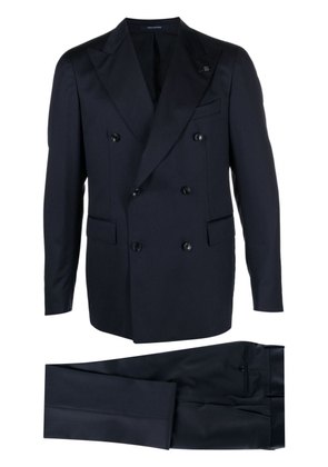 Tagliatore peak-lapels double-breasted suit - Blue