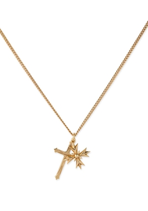 Emanuele Bicocchi crest and cross necklace - Gold