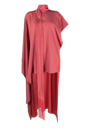 Taller Marmo attached-scarf asymmetric kaftan dress - Pink
