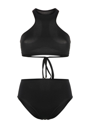 The Attico mesh-panelling bikini - Black