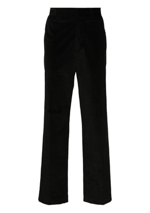 Tagliatore corduroy straight trousers - Black