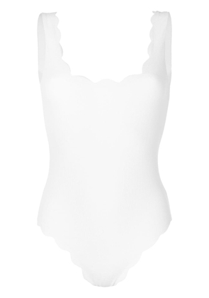 Marysia scalloped swimsuit - White