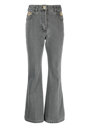 Patou organic-denim flared jeans - Grey