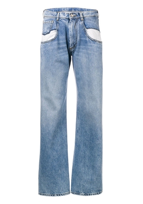 Maison Margiela contrast-pocket straight-leg jeans - Blue