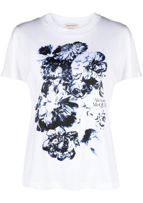 Alexander McQueen Chiaroscuro cotton T-shirt - White