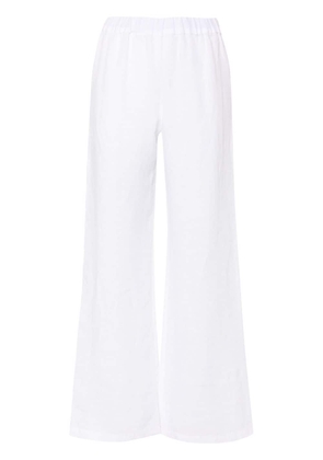 120% Lino linen straight trousers - White