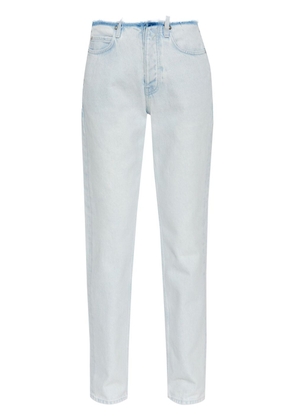 Balenciaga distressed contrasting trim jeans - Blue