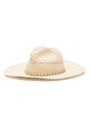 Borsalino Margot straw-design hat - Neutrals