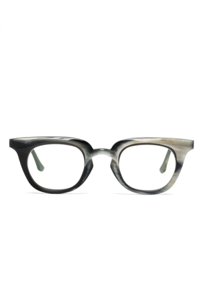 Rigards square-frame abstract-pattern sunglasses - Black
