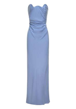 Rachel Gilbert Aries draped maxi dress - Blue