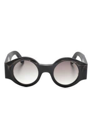 Rigards x Uma Wang round-frame sunglasses - Black
