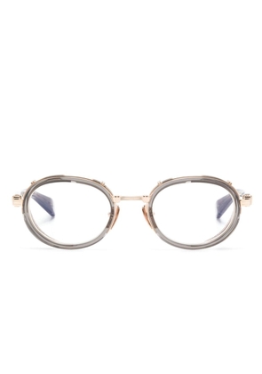 Balmain Eyewear Chevalier oval-frame glasses - Neutrals
