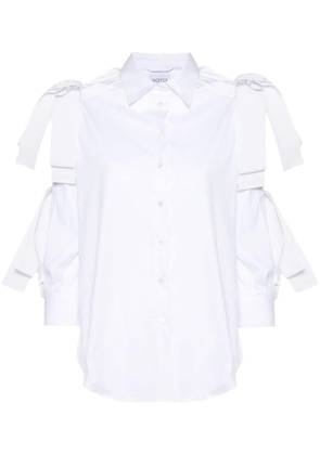 Sara Roka Floriana bow-detailing shirt - White