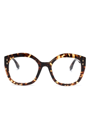 Isabel Marant Eyewear 0141 butterfly-frame glasses - Brown