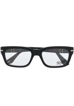 Persol logo-plaque glasses - Black