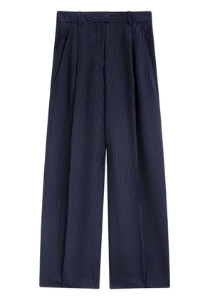 ISABEL MARANT pinstripe high-waist wide-leg tailored trousers - Blue