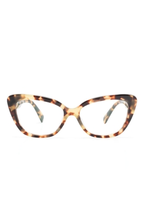 Miu Miu Eyewear tortoiseshell-effect cat-eye glasses - Brown