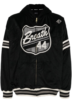 BREATH VELOUR ZIP hooded jackets - Black