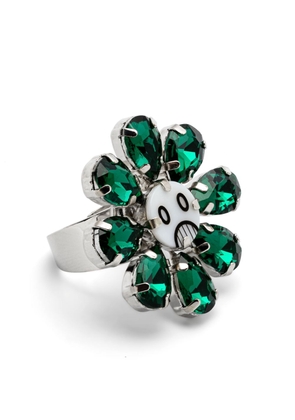 Charles Jeffrey Loverboy Crazy Daizy crystal-embellished ring - Green