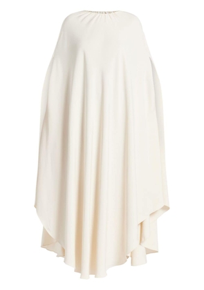 TOM FORD cape-effect georgette gown - White