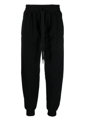 Andrea Ya'aqov drawstring cashmere track pants - Black
