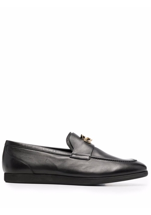 Givenchy G-chain leather loafers - Black