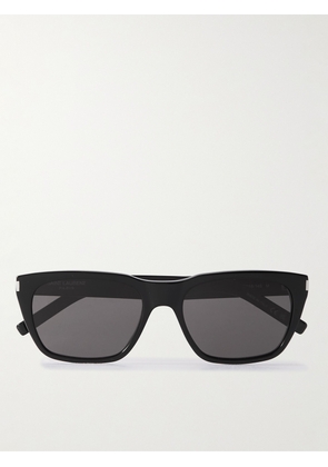 SAINT LAURENT - Rectangular-Frame Acetate Sunglasses - Men - Black