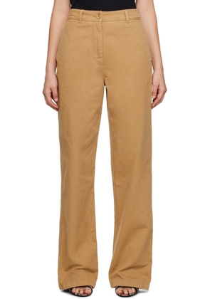 Burberry Tan Four-Pocket Trousers