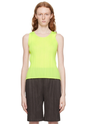 PLEATS PLEASE ISSEY MIYAKE Yellow Monthly Colors March Tank Top