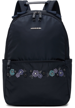 ANNA SUI MINI Kids Navy Mothers Backpack