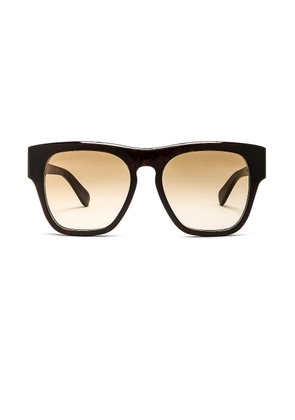 Chloe Gayia Square Sunglasses in Shiny Dark Havana - Brown. Size all.